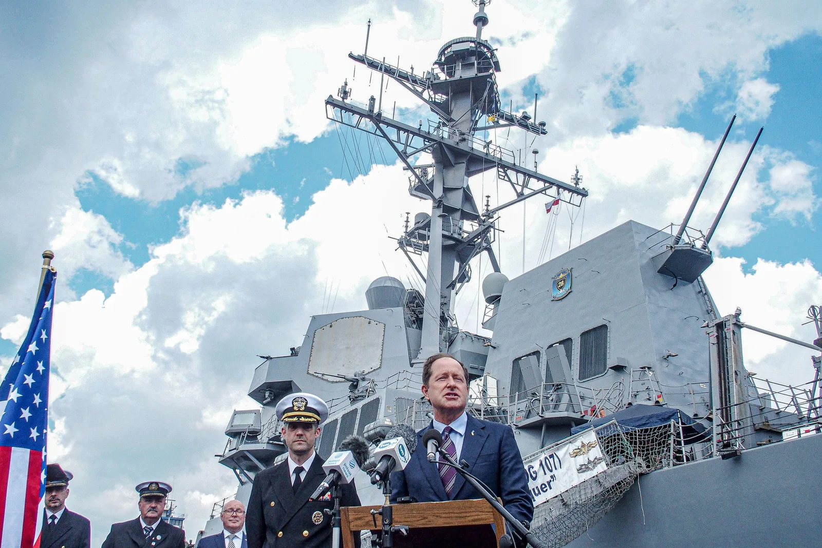 Ambassador Mark Brzezinski at a U.S.–Poland defense event